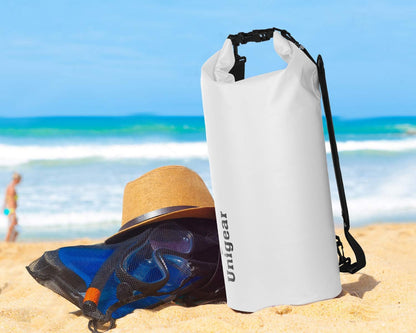 Unigear Dry Bag Waterproof, 2L/5L/10L/20L/30L/40L Floating and Lightweight Bags for Kayaking, Boating, Fishing, Swimming and Camping with Waterproof Phone Case