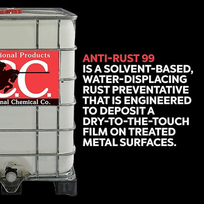 Anti-Rust 99 High-Performance Evaporative Solvent Rust and Corrosion Preventative; MIL C 16173 D Grade 3; 275 Gallons