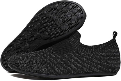 QZKDM Lightweight Slip on Grip Indoor House Slippers Barefoot Non Slip Home Exercise Yoga Shoes for Men Women