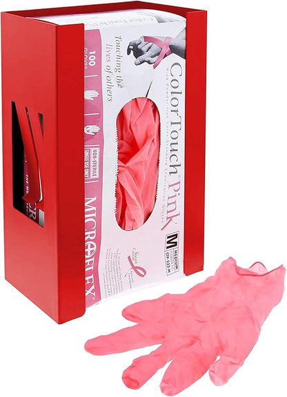 EMENTOL Magnetic Glove/Tissue Dispenser Holder, Red Glove Dispenser Wall Mount, Mount onto Tool Box or in Workshops
