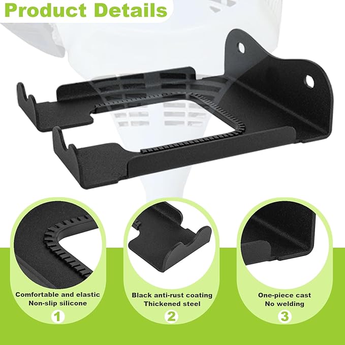 2Pcs Garage Organizer Trimmer Rack,Garden Power Tool Hanger Weed Whackers Holder Wall Mounted for Grass Trimmer, Hedge Trimmer, Garage Trimmer,Garage Organization Storage Shed Organizer