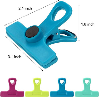 TACGEA Chip Clips, Magnetic Bag Clips with Air Tight Seal for Food Storage, 8-Piece