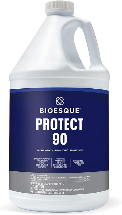 Bioesque Protect 90, Heavy Duty Bacteriostatic, Fungistatic, Algaestatic Formula, Effective Against Mold, Mildew, Algae, & Odor Causing Bacteria, 1 Gallon (Pack of 1)