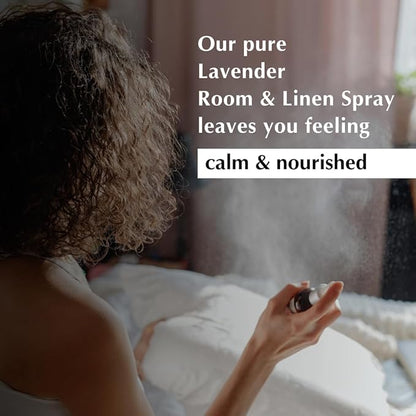 Lavender Room, Linen & Pillow Spray by Aromafume | 100ml/3.38 fl oz | with Pure Lavender Essential Oil | Aromatherapy Spray for Relaxation, Sleep & Stress Relief | Mist for Bedding, Fabrics