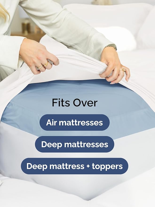 Extra Deep Pocket Twin Sheets - 3 Piece Breathable & Cooling Bed Sheets - Hotel Luxury Bed Sheet Set - Soft, Wrinkle Free & Comfy - Easily Fits Extra Deep Mattresses - Deep Pocket White Sheets Set
