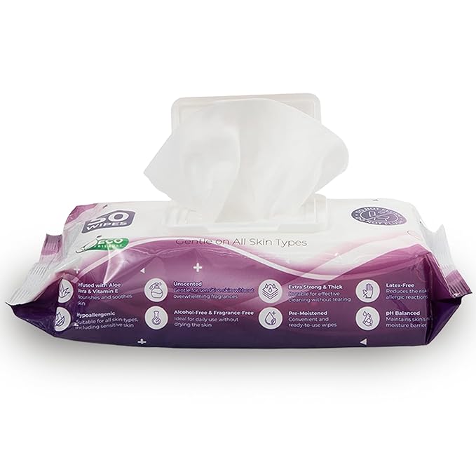 SAFEWAY Adult Wipes Disposable — Multi-Purpose Wipes, Alcohol-Free, Preferred by Caregivers for Seniors & Incontinence Solution, Aloe-Infused, Gentle for Delicate Skin — Extra Large, 1 Pack 50 pcs.