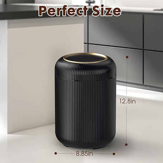 Procade Bathroom Trash Can Automatic Touchless,Motion Sensor Trash Bin,3 Gallon /11 L Smart Office Garbage can with Lid,Small Black Garbage Bin Wastebasket for Bedroom,Toilet, rv, Kitchen,Living Room