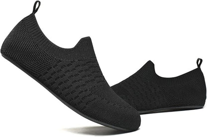 QZKDM Lightweight Slip on Grip Indoor House Slippers Barefoot Non Slip Home Exercise Yoga Shoes for Men Women