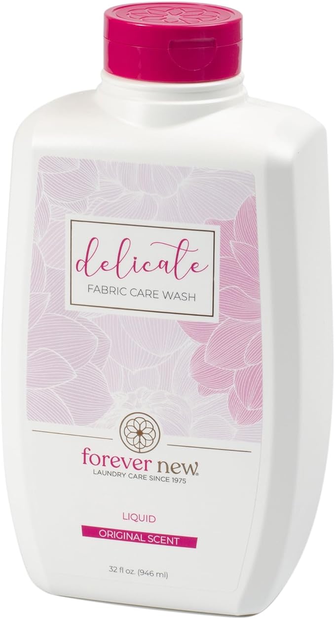 FOREVER NEW Liquid Laundry Detergent – Nontoxic Hypoallergenic Laundry Soap, Safe for Colors & Sensitive Skin - Essential Laundry Supplies, Delicate Fabric Care Wash (Original Scent, 32 fl. oz)