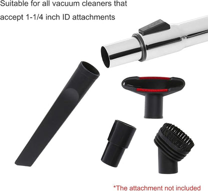 Eagles 1-1/4" Extension Wands Vacuum Cleaner Accessories, 32mm Vacuum Hose Chrome Wand Pipe Extent to 39 inch (Hose)- Extended Version