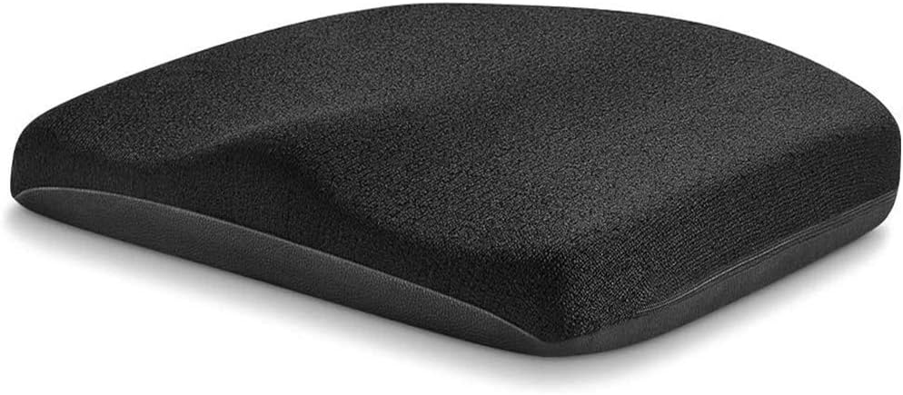 Tsumbay Memory Foam Seat Cushion, Office Soft Seat Cushion with Carry Handle, Washable Cover, Comfortable Coccyx Cushion for Home Office Chair Pad, Car Seat, Wheelchair -Black