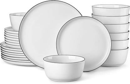 MALACASA 24-Piece Dinnerware Set