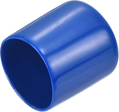 uxcell 20pcs Rubber End Caps 29mm(1 1/8") ID Vinyl PVC Round Tube Bolt Cap Cover Screw Thread Protectors Blue