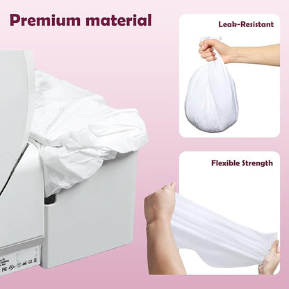 Trash Bags for Popur X5 Litter Box – Thickened, Leakproof Design, 7-Day Odor Control Perfect Fit for Popur X5 Self-Cleaning Cat Litter Boxes -40PCS