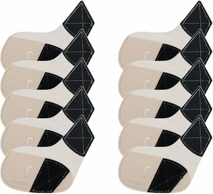I Golf Iron Headcovers 10pcs PU Fit Both Right-Handed Clubs Golf Club Protector for Titleist Callaway Ping Taylormade Fit More Brands Golf Iron.