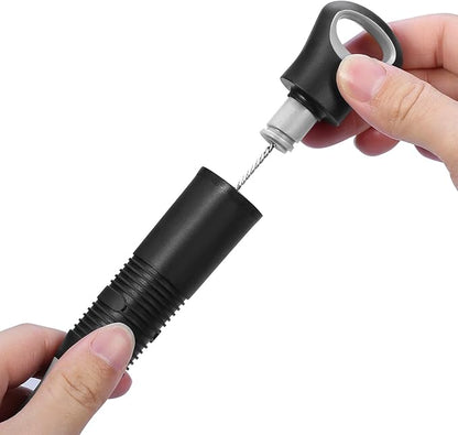 3-in-1 Bottle Brush with Straw Cleaning Brush and Nipple Cleaner, Long Handle Water Bottle Scrubbing Brush, Built for Cleaning Sport Bottles, Baby Bottles, Coffee Mugs, Flask