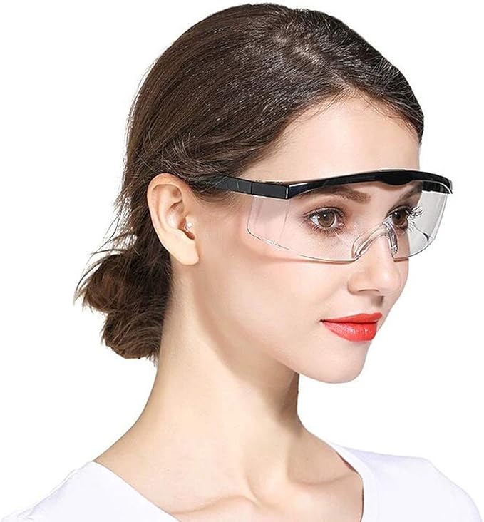 Safety Glasses, 5PCS Adjustable Wide-Vision Protective Glasses, Lightweight Fog-Proof Safety Goggles