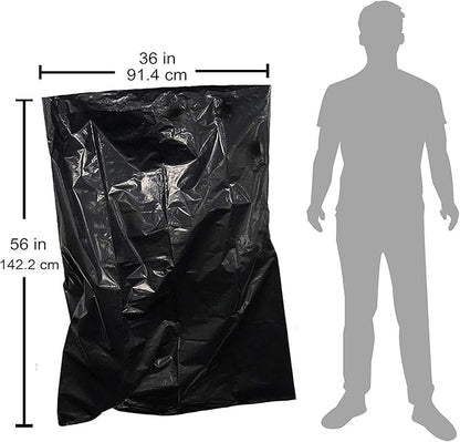 Reli. Contractor Garbage Bags 55 Gallon | 20 Trash Bags | Heavy Duty | Black Contractor