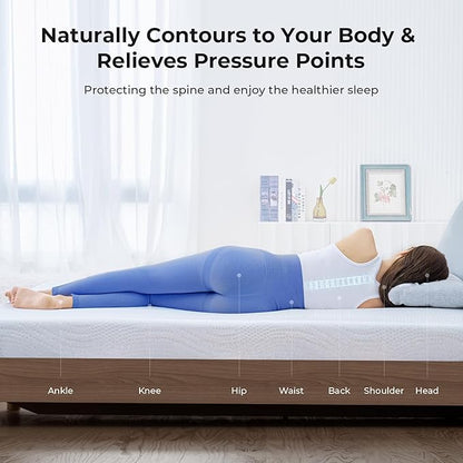 Cooling Mattress Topper Twin Size 3 Inch, Cooling Gel & Bamboo Charcoal Memory Foam Mattress Topper for Back Pain Relief, Firm Dual-Layer Foam Bed Pad with Removable Cover College Dorm