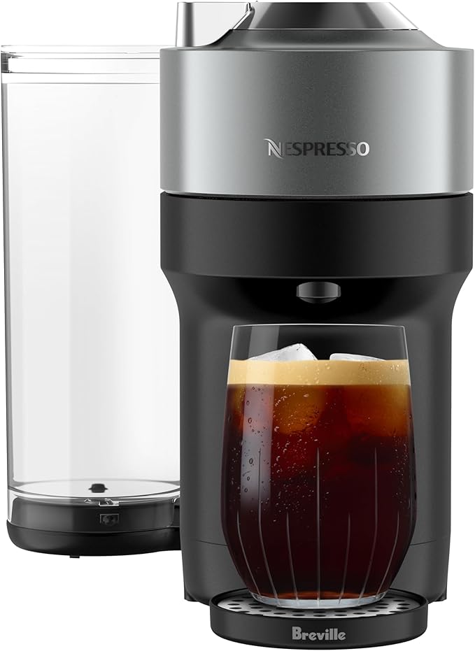 Nespresso Vertuo Pop+ Deluxe Coffee and Espresso Maker by Breville, Titan