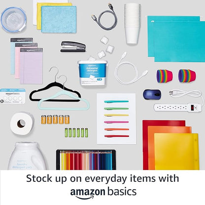 Amazon Basics 3-Shelf Adjustable Heavy Duty Steel Wire Rack Storage Shelving Organizer for Kitchen, Garage, 23.2" L x 13.4" W x 30" H, Chrome