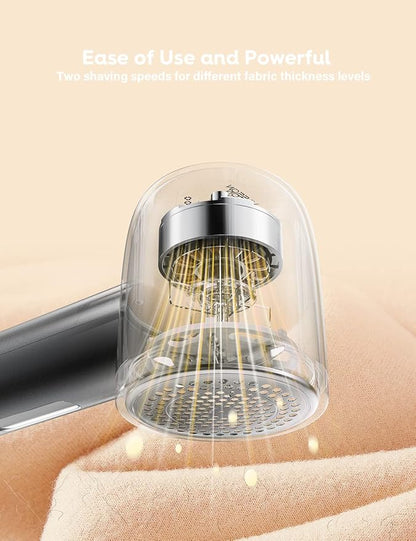 VASSON Fabric Shaver, Electric Lint Remover Rechargeable, Lint Shaver, Sweater Shavers to Remove Pilling, Sweater Defuzzer, Depillers for Clothes, Furniture (Dark Grey)
