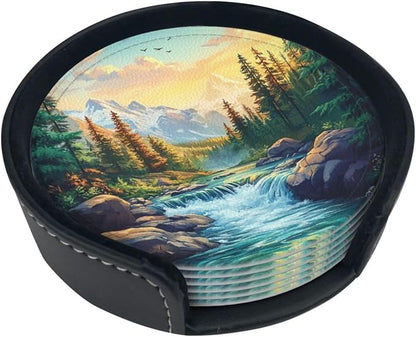Mountains Nature Scenery Coasters