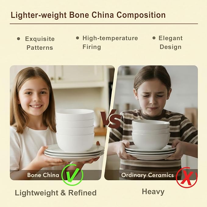 16 Piece Bone China Dinnerware Sets
