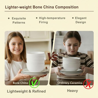 16 Piece Bone China Dinnerware Sets