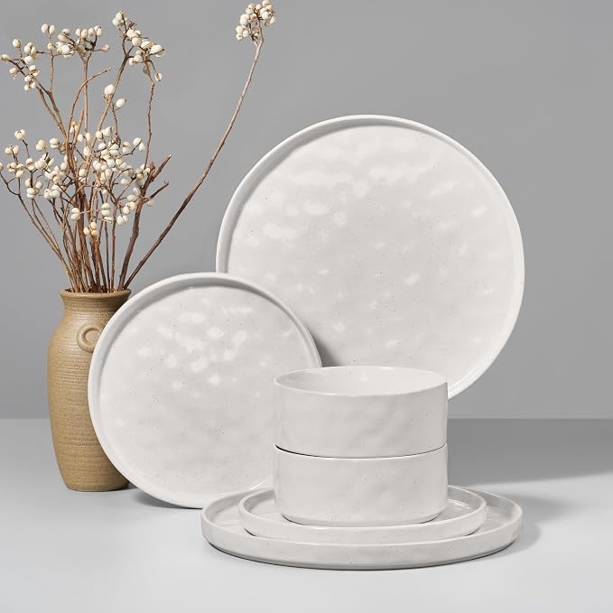 HaWare Dinnerware Sets, 6-Piece Plates and Bowls Set