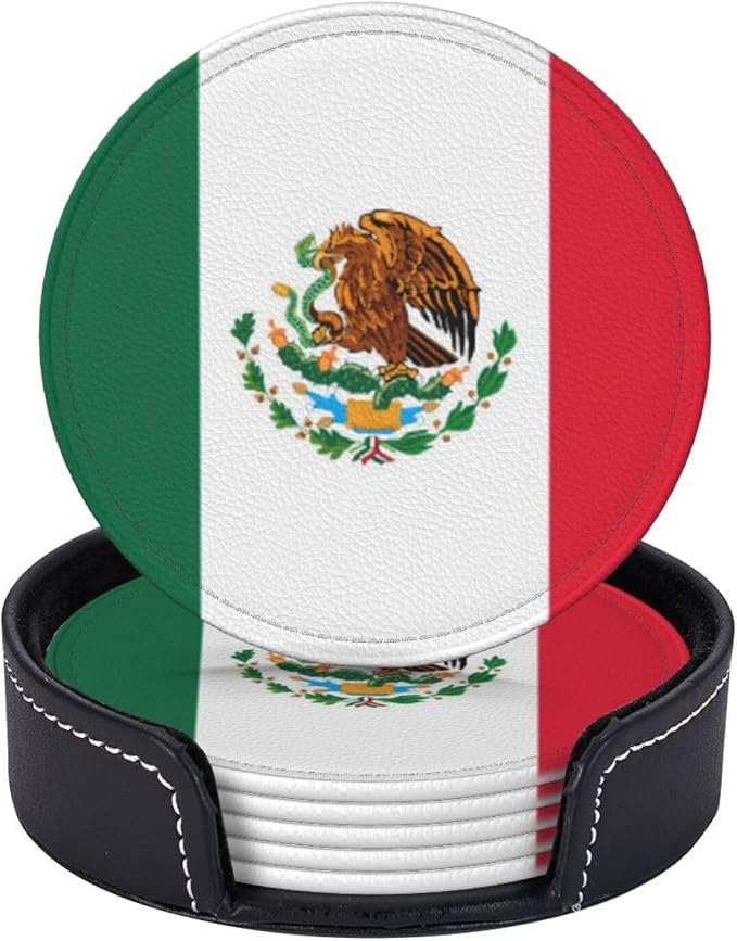 Mexican Flag Coasters for Drinks