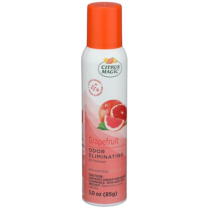 Citrus Magic Odor Eliminating Air Freshener Spray, Grapefruit, 3-Ounce, Pack of 3