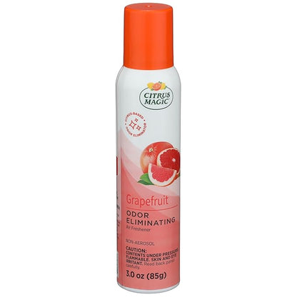 Citrus Magic Odor Eliminating Air Freshener Spray, Grapefruit, 3-Ounce, Pack of 3
