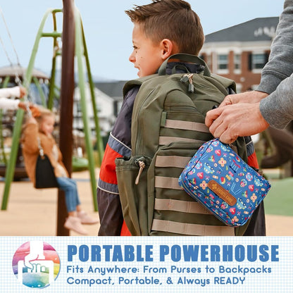 EVERLIT Care Rescue Pack | Family-Friendly First Aid Kit for Kids with 200 Pcs Medical Supplies | Travel-Friendly Compact Storage Bag for Home, Car, Travel, Camping, Adventure (Playground)