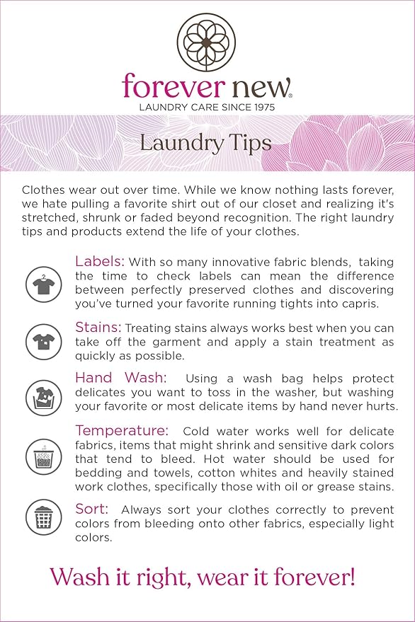 FOREVER NEW Liquid Laundry Detergent – Nontoxic Hypoallergenic Laundry Soap, Safe for Colors & Sensitive Skin - Essential Laundry Supplies, Delicate Fabric Care Wash (Original Scent, 32 fl. oz)