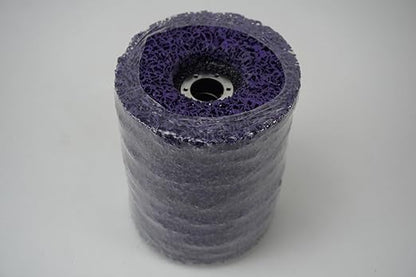 5" x7/8'' Stripping Discs Rust Remover Wheel Remove Paint and Oxidation Poly Strip Wheel Disc Abrasive Angle Grinding Wheel - 10 Pack(Purple)