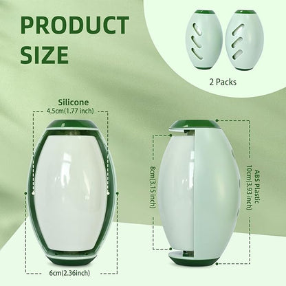 2 Pack Reusable Lint Roller Portable Mini Lint Remover Cat Pet Hair Rollers Travel Size Sticky Cleaner Dog Hair Remover for Clothes Washable Gel Lint Roller Ball
