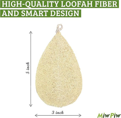 Natural Loofah Dish Sponge (Pack 15) - Vegetable Scrubber for Kitchen -100% Biodegradable Compostable Dishwashing Scouring Pad, Zero Waste Plastic Free Eco Friendly Sustainable