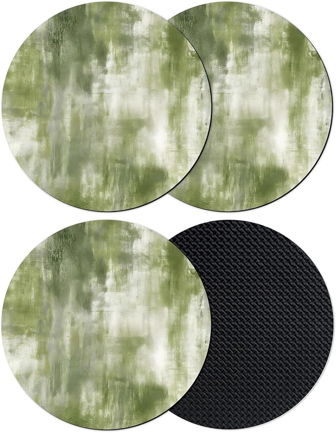 Sage Green Coasters Set of 4, Absorbent Coasters