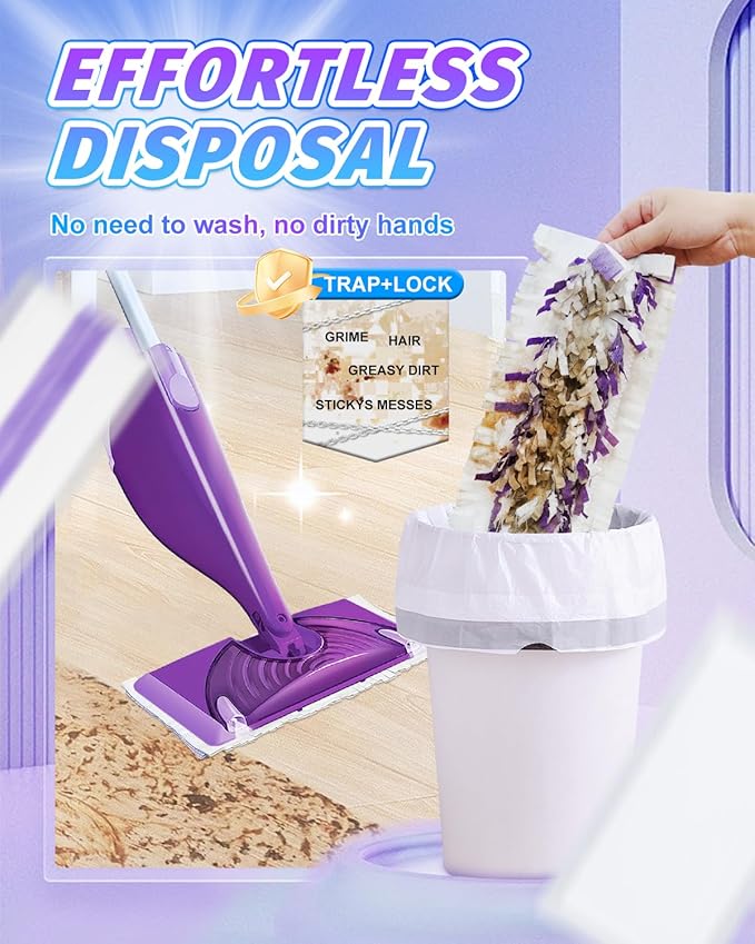 Replacement Mop Pads Refills 20 Pack for Swiffer Wet Jet Spray Mops for Floor Cleaning Disposable Mopping Pad
