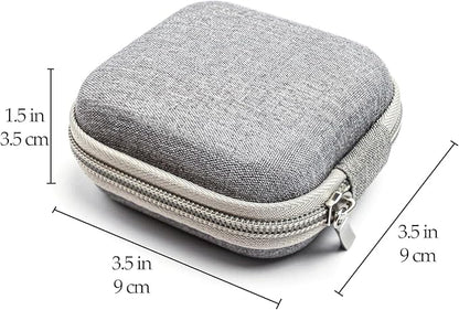Multi-Functional Eye Drops, Medicine & Travel Accessories Organizer - Hardshell EVA Compact Carry Case - Loops & Mesh Pocket for Daily Pills, Charging Cables & Batteries by Clinical Experts