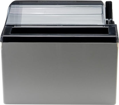 Winco Paper Towel Dispenser, Medium, Gray, Black