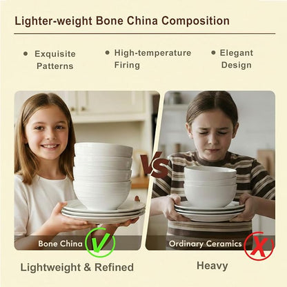 16 Piece Bone China Dinnerware Sets