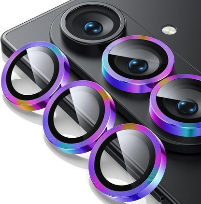 WSKEN for Z Fold 7 Camera Lens Protector Case Cover - Ultra HD Anti-Reflective Tempered Metal Glass Anti Scratch Rear Camera Screen Protector Film for Samsung Galaxy Z Fold 7 5G Accessories,Colorful