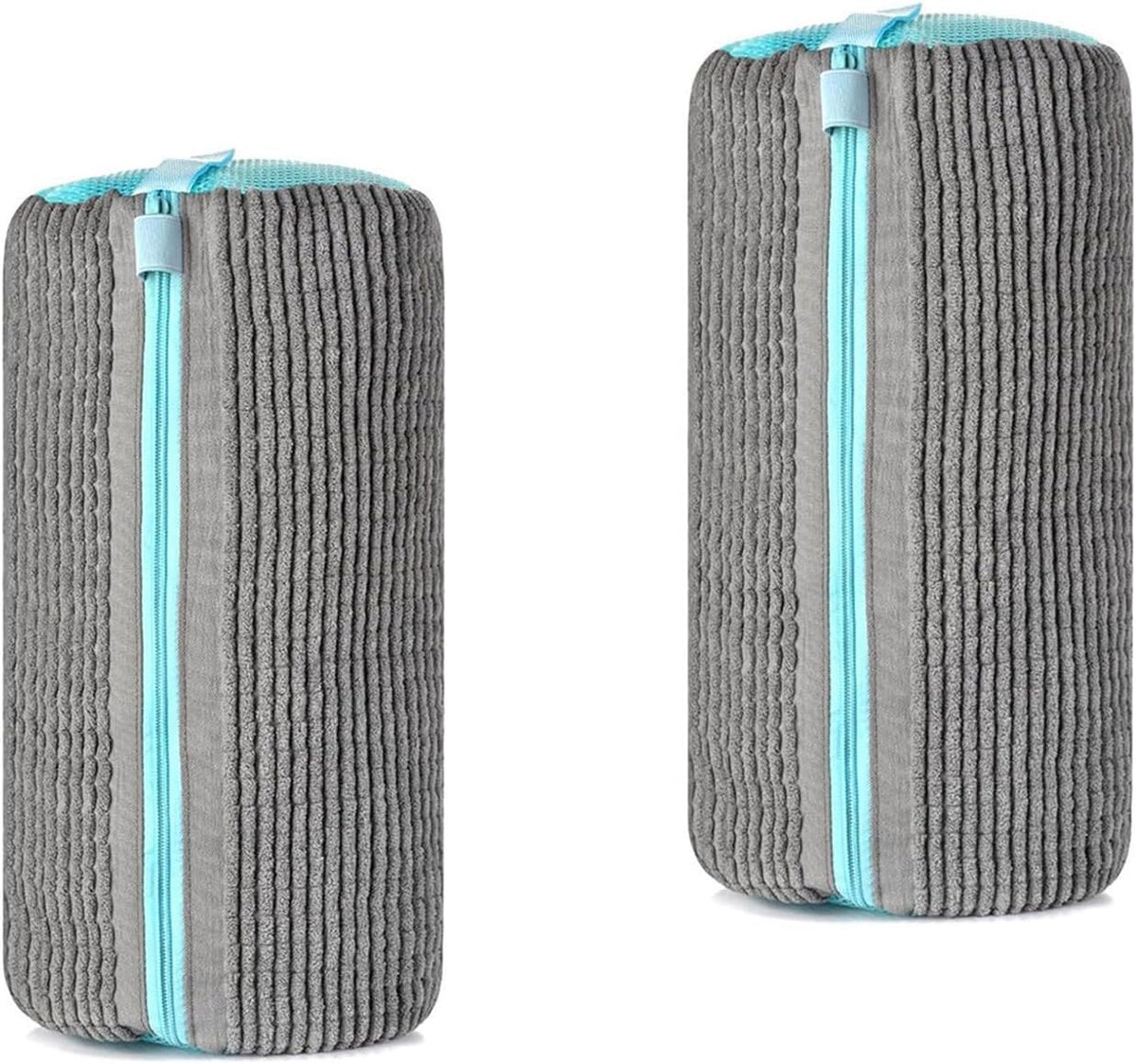 Shoe Cleaning Bags2-Pack Shoe Washing Machine Bags - Universal Laundry Shoe Cleaning Bags for Washer & Dryer, Fits All Shoe Types (Grey)