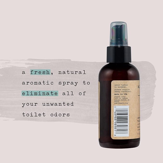 Air Essentials Essential Oil Toilet Spray - Odor Eliminator & Air Freshener - Made with Pure Essential Oils - Lavender Blossom - 4 Ounce