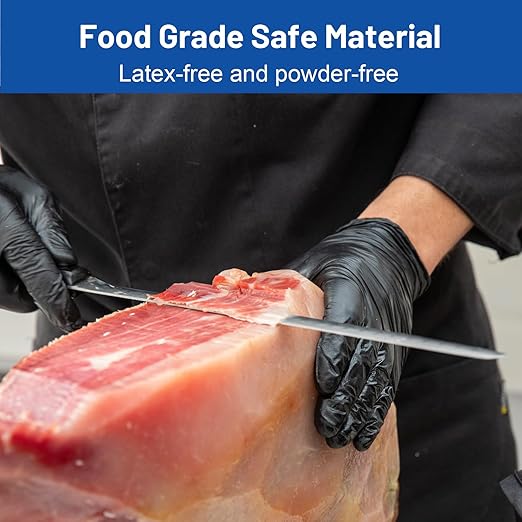 JMU Nitrile Gloves Medium, 3.5Mil Disposable Nitrile Exam Gloves Latex Free Powder Free, 4000 Pcs