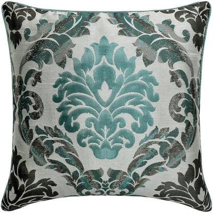 The HomeCentric King/Queen/Twin Blue Decorative King 90"x18" Bed Runner Without Pillow Cover, Damask Bed Scarf on Jacquard Fabric - Royal Elegance