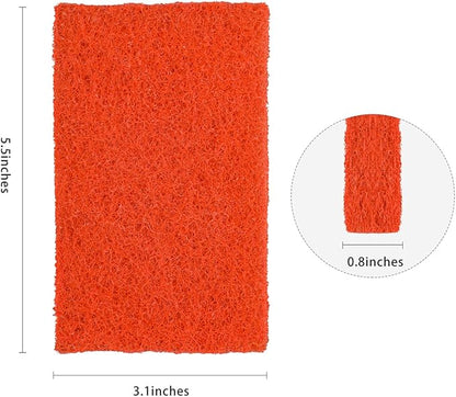 Griddle Cleaning Pads for Blackstone Flat Top, Non-Scratch Grill Scrub Pads, Bathroom Scrubbing Pads, Pool Scrub Brush, Shower Tile (22 Pads + Handle) (24 Pads)