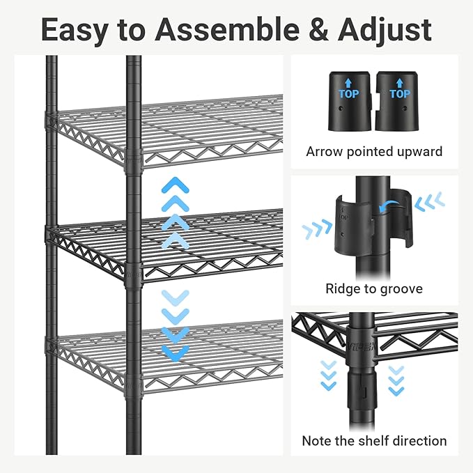 VIPEK L4L Portable Closet with Dimmable LED Lights, L Shaped Clothes Rack for Corner Space-Saving Storage, 3 Hanger rods for Hanging Heavy Duty Coats, Max Load 810LBS, Black